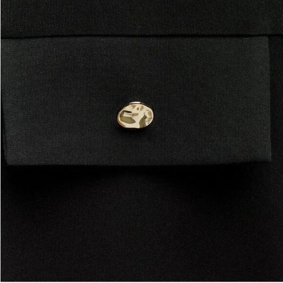 ZARA MIXED SEMI-SHEER MINI DRESS Size M NWT - Picture 8 of 10